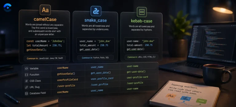 camelCase vs snake_case vs kebab-case Naming Styles