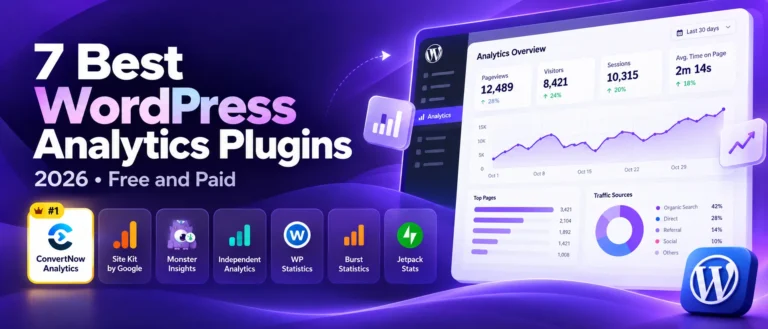7 Best WordPress Analytics Plugins in 2026 (Free and Paid)