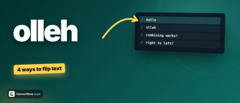 Reverse Text: 5 Best Methods and Exact Limits to Know